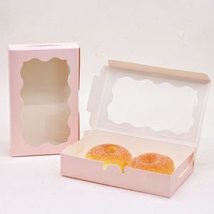 Phổ biến rõ ràng cửa sổ Cookie bánh nhỏ Hộp Quà Tặng container trắng nâu giấy thực phẩm hộp cho món tráng miệng - Product Image 5