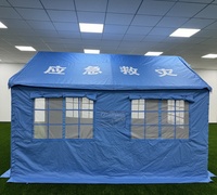 Carpa de Refugio Humanitario para Desastres, de Montaje Rápido, Impermeable, para Campamentos de Emergencia en Regiones Tropicales