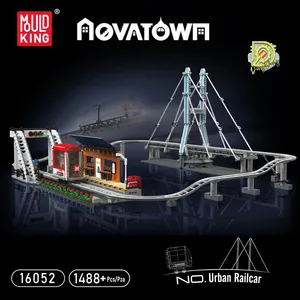 Mold King 16052 Technical Car Remote Control Urban Railcar con parti di cingoli modello di costruzione fai da te giocattoli set di blocchi di costruzione - Product Image 2