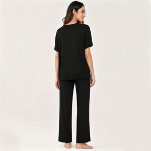Conjunto de Pijamas de Viscosa de Bambú Personalizados para Mujer, Ropa de Dormir, Ropa de Casa, Conjuntos de Pijamas para Mujer, Venta al por Mayor - Product Image 4