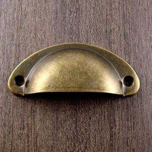 Tirador de Cajón Chengyu con Forma de Media Empanada, de Hierro, Estilo Chino, Duradero, Decoración de Superficie, Herraje para Gabinetes - Product Image 1