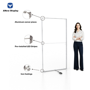A-new nhà máy-Giá nhôm triển lãm lightbox đôi sidecustomizable xách tay dịch vụ chuyên nghiệp dễ dàng thiết lập - Product Image 2