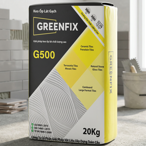 Adhesivo para Azulejos a Base de Cemento Greenfix G500 de 20 kg para Azulejos de Cerámica, Porcelana, Piedra Natural y Vidrio para la Construcción - Product Image 1