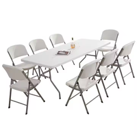 Chaise Pliante en Plastique Blanche Portable de Gros pour Mariages, Événements, et Salles à Manger