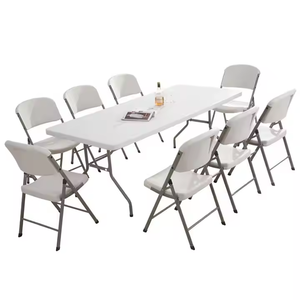 Silla Plegable de Plástico Blanca Portátil al por Mayor para Bodas, Fiestas, Eventos, Sillas de Comedor, Silla Plegable de Plástico para Comedor - Product Image 4