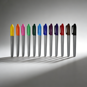 Marqueurs permanents 12/24 couleurs, stylos marqueurs artistiques, encre à séchage rapide, imperméable, non toxique, pour le bois, la céramique, le bricolage, les travaux manuels personnalisés - Product Image 2