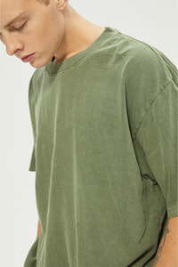 Gota Ombro 100% Algodão Liso <span class=keywords><strong>T</strong></span>-shirts Bulk Unisex Qualidade Solto Fit Em Branco Homens <span class=keywords><strong>T</strong></span> <span class=keywords><strong>Shirt</strong></span> Oversized Exército Verde dos homens <span class=keywords><strong>T</strong></span> <span class=keywords><strong>Shirt</strong></span> - Product Image 4