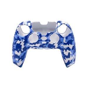Blauw-Wit Camouflage Beschermhoes Voor Ps5 Controller Game Accessoires <span class=keywords><strong>Skull</strong></span> Metallic Rock Beschermhoes Voor Ps5 Controller - Product Image 5