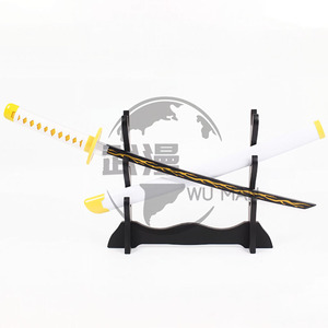 <span class=keywords><strong>Katana</strong></span> Nichirin de <span class=keywords><strong>Zenitsu</strong></span> Agatsuma de 28,3 pouces avec fourreau blanc, épée de samouraï pour cosplay d'anime - Product Image 5