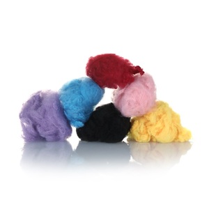 Giá Tốt Pha Trộn Màu Tái Chế <span class=keywords><strong>Polyester</strong></span> Staple Sợi Màu - Product Image 1