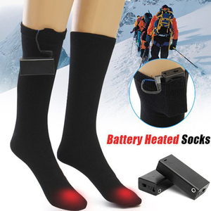 N1557 नई सर्दियों गर्म रिचार्जेबल हीटिंग मोजे बैटरी संचालित थर्मल मोजे कैम्पिंग राइडिंग लंबी पैदल यात्रा के लिए बिजली के गर्म मोजे - Product Image 5