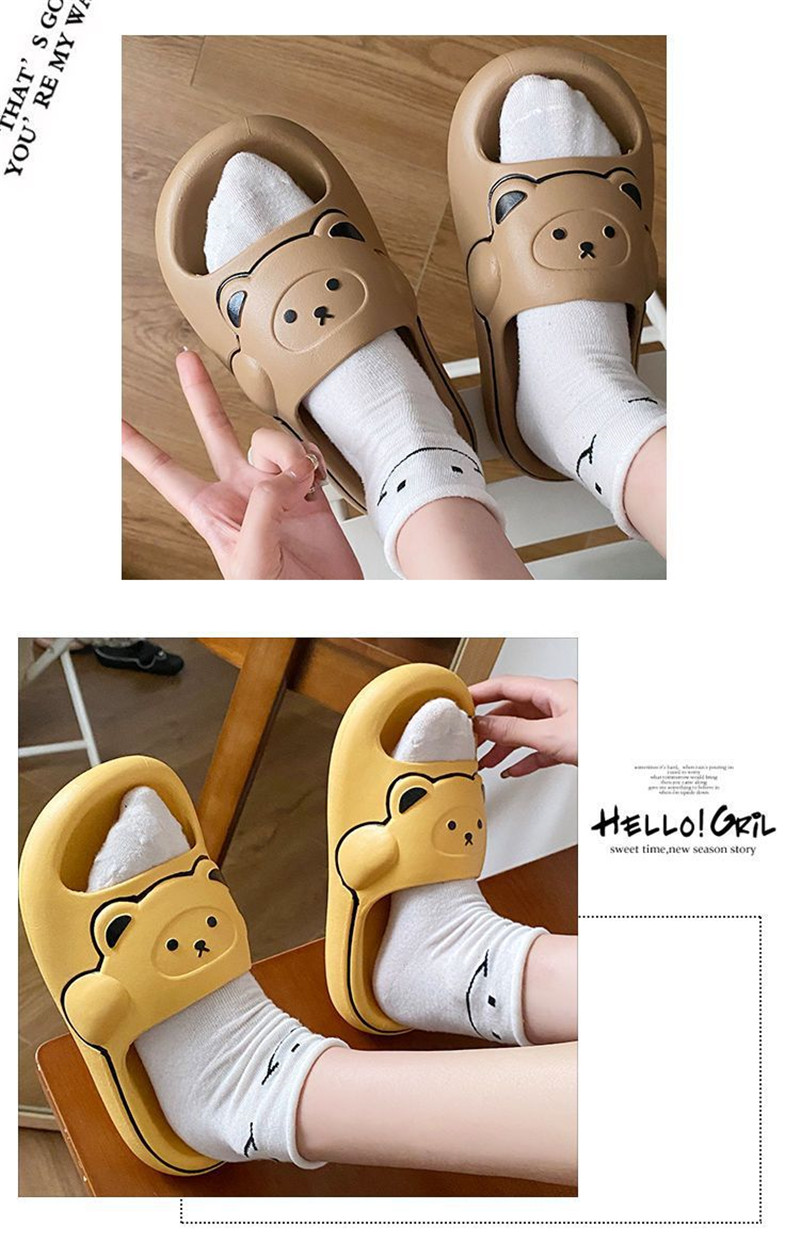 Women Men Slides Summer EVA Shoes Soft Anti-Slip Bathroom Shower Slippers