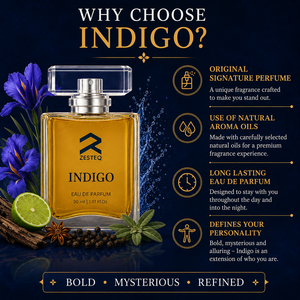 น้ำหอม ZESTEQ Indigo Long Lasting Perfume 30 มล. โอ เดอ ปาร์ฟูม กลิ่นหอมสดชื่นจากมหาสมุทร สำหรับผู้ชายและผู้หญิง เหมาะสำหรับใส่ไปทำงาน - Product Image 3