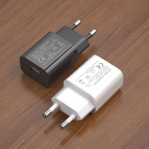 อะแดปเตอร์ชาร์จโทรศัพท์มือถือ 5V 1A 2A ช่องเสียบ USB พร้อมใบรับรอง CE EU GS 2A ปลั๊ก EU US  ที่ชาร์จแบบติดผนัง 5V 1A 2A - Product Image 1