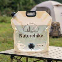 Sac de transport d'eau pliable et portable, en plastique épais de qualité alimentaire, pour activités de plein air, voiture et stockage d'urgence à domicile