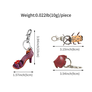 DUJIANG Colgante de Cuero Genuino de Guangzhou Hecho a Mano, Llavero Multifuncional, Adorno de Regalo de Alta Calidad Modelo K245 - Product Image 5