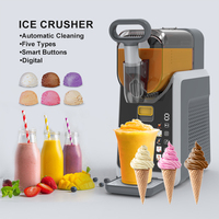 Nouvelle Machine à Granités Électrique de Cuisine à Écran Couleur Digital, Mini Sorbetière à Glace pour la Maison