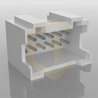 Connecteur JST HC-PHD-2X3AS pas de 2,0 mm, connecteur femelle DIP, connecteur fil-carte pour appareils électroménagers HRS DF11-6DP-DSA