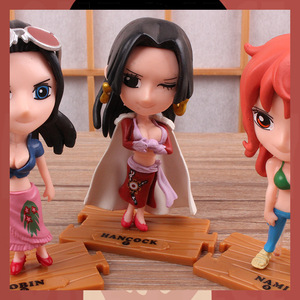 Set di 10 Statuette Collezionabili One Piece: Monkey <span class=keywords><strong>D</strong></span> Luffy, Roronoa Zoro, Boa Hancock, Regalo Ornamentale di Alta Qualità in Versione Q - Product Image 3
