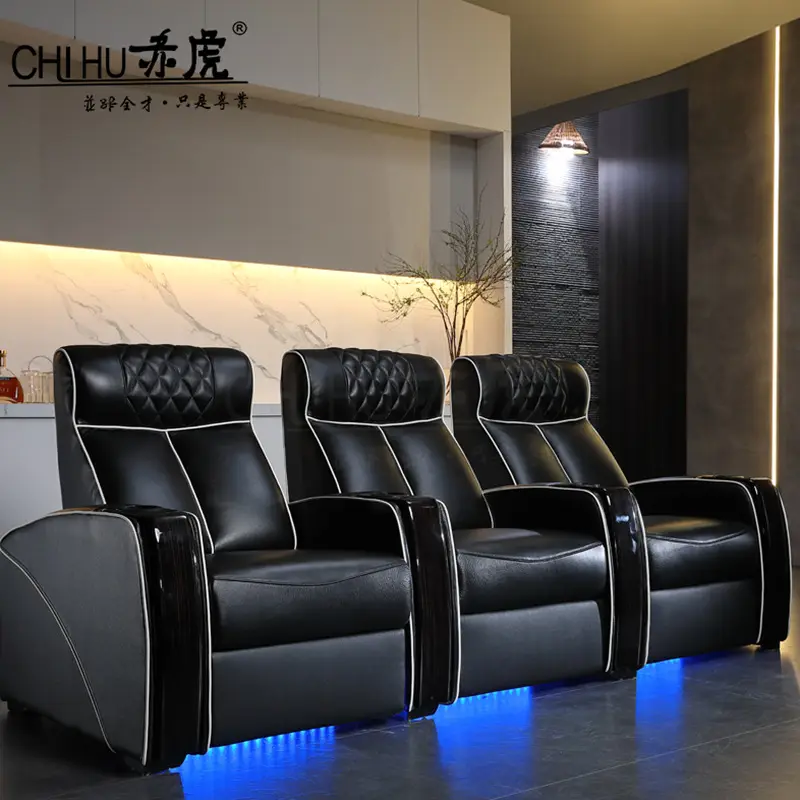High End Automatic Cinema Movie Reclining Chair Home Electric Theater Seat Sofa For Sale