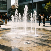 Fuente de Agua Interactiva con Luces LED de Colores para Niños, para Plazas Públicas y Parques