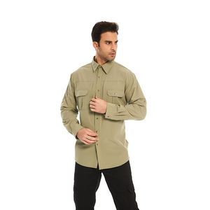 ACU Tactique Hommes Chemises Chasse En Plein Air Randonnée Combat Cargo <span class=keywords><strong>Chemise</strong></span> À Manches Longues Protection Uv Ripstop Multi Poches - Product Image 1