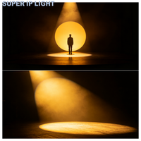 Projecteur LED Fresnel silencieux sans ventilateur, CRI 95, 230W, COB, zoom motorisé 12-55 degrés, DMX RDM, pour studio et théâtre