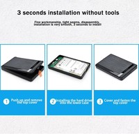 USB3.0 SATA HD 2.5 pollici custodia in plastica HDD esterna custodia 5Gbps supporto per SSD 4TB Tool Free Shell duro 5Gbps supporto UASP
