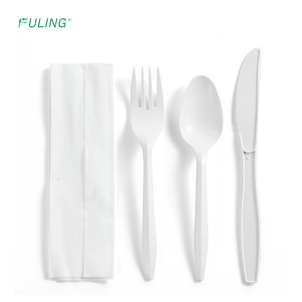 ENCHIMENTO 2.5g Food Grade Peso Médio PP talheres Descartáveis Talheres conjunto Utensílios De Plástico