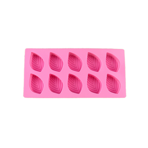 10-Cavity Silicone <strong>Cake</strong> Mould Easy Washing <strong>Rectangle</strong> Leaf Shape Soap Pudding Ice Tray <strong>Container</strong> Stocked <strong>Cake</strong> Tools - Product Image 1