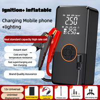 HF718 gonfleur de voiture démarreur de saut compresseurs portables outils d'urgence multifonctionnels avec point culminant LED Demarrer La Puissance