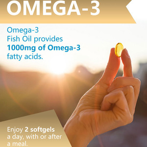 Cápsulas de Aceite de Pescado Omega 3 con EPA y DHA, Suplemento Dietético para la Salud del Corazón y el Cerebro, Suplemento para la Salud Cerebral para Adultos - Product Image 2