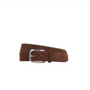Ceintures en cuir véritable tendance, boucle carrée en acier, designs personnalisables, cuir de vache écologique, ceinture robuste pour homme - Product Image 5