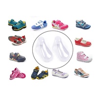 Support de présentation écologique en plastique transparent pour chaussures de bébé, chaussons au crochet, chaussettes, présentoir pour chaussures de tout-petits HA01537