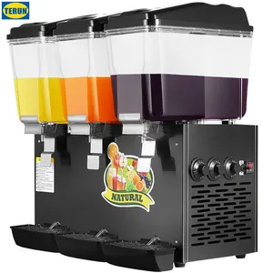 Distributeur Commercial de jus de fruits, Machine avec 2/3 réservoirs, grande capacité, pour boissons froides, 400 ml