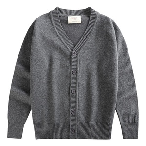 Cardigan en tricot assorti pour toute la famille, <span class=keywords><strong>pull</strong></span> unisexe à manches longues pour l'école, pour garçons et filles, tailles du nourrisson au adolescent - Product Image 5