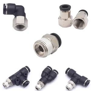 PC PCF PL PB PD PX Plastic Quick Air Hose Fittings Types Connector Pneumatic Parts Tube Pipe One Touch NPT Pneumatic Fittings