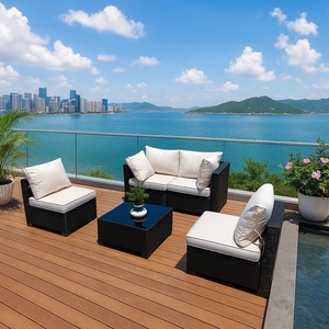 Ensemble <span class=keywords><strong>de</strong></span> canapés <span class=keywords><strong>de</strong></span> patio en rotin d'extérieur, design moderne, en PE, <span class=keywords><strong>prix</strong></span> <span class=keywords><strong>de</strong></span> gros - Product Image 3