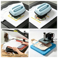 Coussin en mousse de silicone 4D anti-ghosting - -55 ° De la lettre C à la lettre 220 ° C - Maille anti-déformation et imperméable pour une dissipation rapide de la chaleur par presse