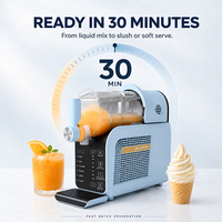 Machine à Slush YX1802 1,8 L 2-en-1 pour Boissons Glacées et Crèmes Glacées, Congélation Rapide en 30 Min, Auto-Nettoyante, Usine OEM ODM
