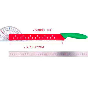 Cuchillo dentado para sandía, un popular cuchillo grande para cortar frutas, se vende en línea. Es afilado y eficaz para frutas. - Product Image 5