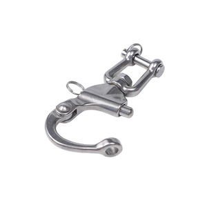 Manille pivotante en acier inoxydable Hirohiro, type fourche circulaire, 70mm, 87mm, 128mm, accessoires marins - Product Image 2