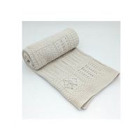 Zéro défaut classique meilleure vente de luxe 2020 100% coton bio coton point de riz tricot nouveau-né bébé jeter couverture