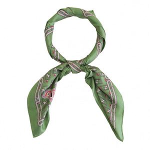 Wholesale Custom <b>Lady</b> Fashion Silk <b>Head</b> <b>Scarf</b> Printed Square 100% Pure Silk Hair <b>Scarf</b> for Women - Product Image 2