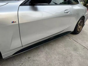 Faldas laterales de fibra de carbono estilo G22 AC para <span class=keywords><strong>BMW</strong></span> 4 Series G22 G23 <span class=keywords><strong>Coupe</strong></span> Kit de cuerpo de labio de extensión 2020 + - Product Image 6
