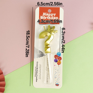 Venta al por mayor bonita cera <span class=keywords><strong>de</strong></span> parafina Feliz <span class=keywords><strong>cumpleaños</strong></span> pastel número velas para niños para Pascua y Año Nuevo fiesta decoraciones suministros - Product Image 3