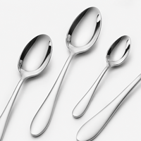 Ensemble d'ustensiles de table en acier inoxydable de qualité 410, poli miroir, réutilisable pour les hôtels, les restaurants, la restauration, vente en gros