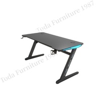 Bureau d'ordinateur PC en forme de Z RGB Led Lights Table de jeu de bureau d'ordinateur