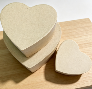 Caja de Papel con Forma de Corazón en Varios Tamaños, Caja de Regalo Hecha a Mano sin Pintar, Contenedor con Forma de Corazón para Bodas, San Valentín, Decoración DIY, Embalaje de Regalos - Product Image 2