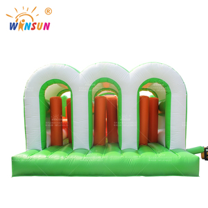 Parcours d'obstacles gonflable commercial WINSUN de qualité supérieure, 5 000 m², <span class=keywords><strong>triple</strong></span> piste, château gonflable pour enfants - Product Image 2